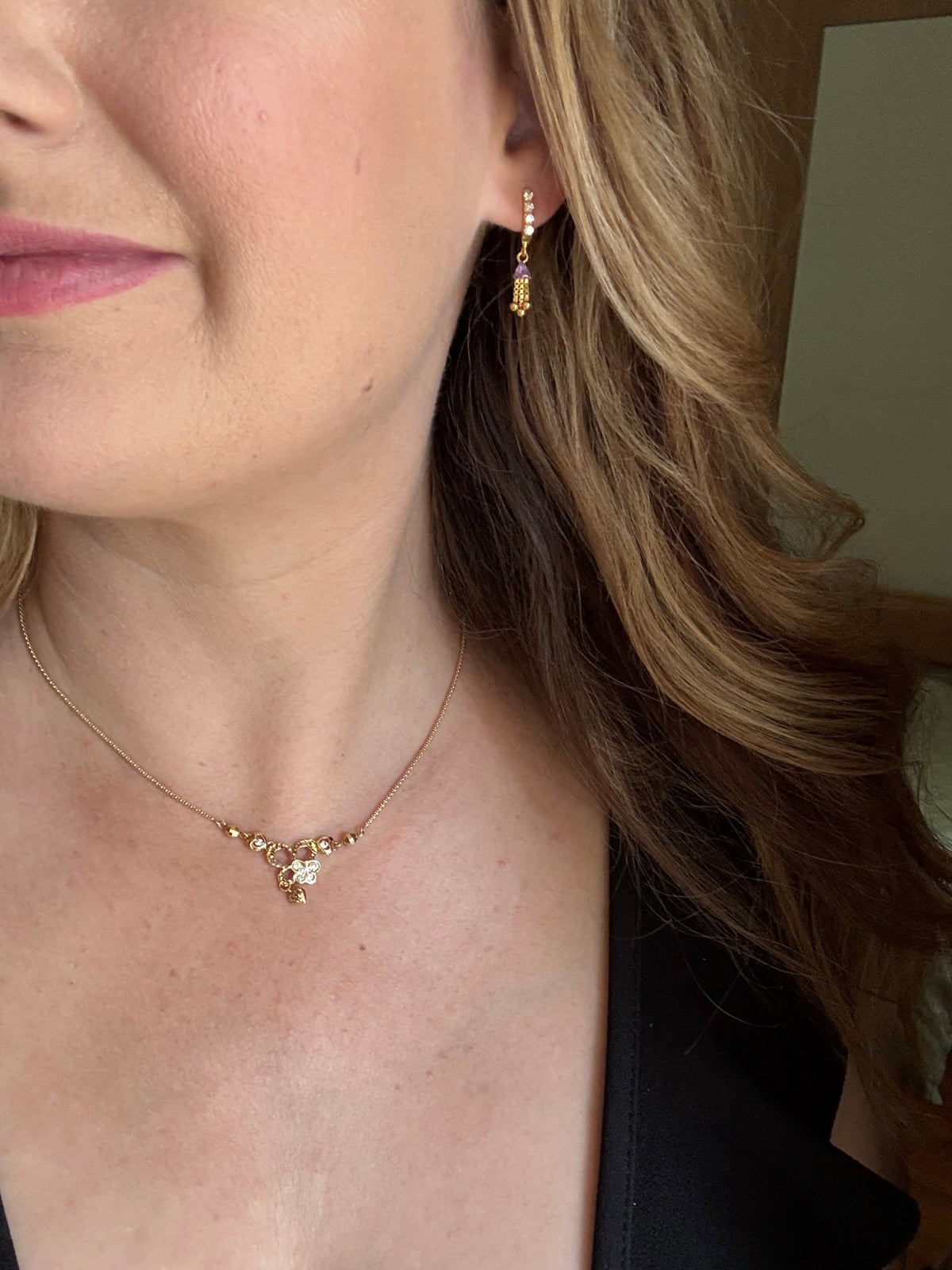 22CT GOLD ARTICULATED DROP EARRINGS