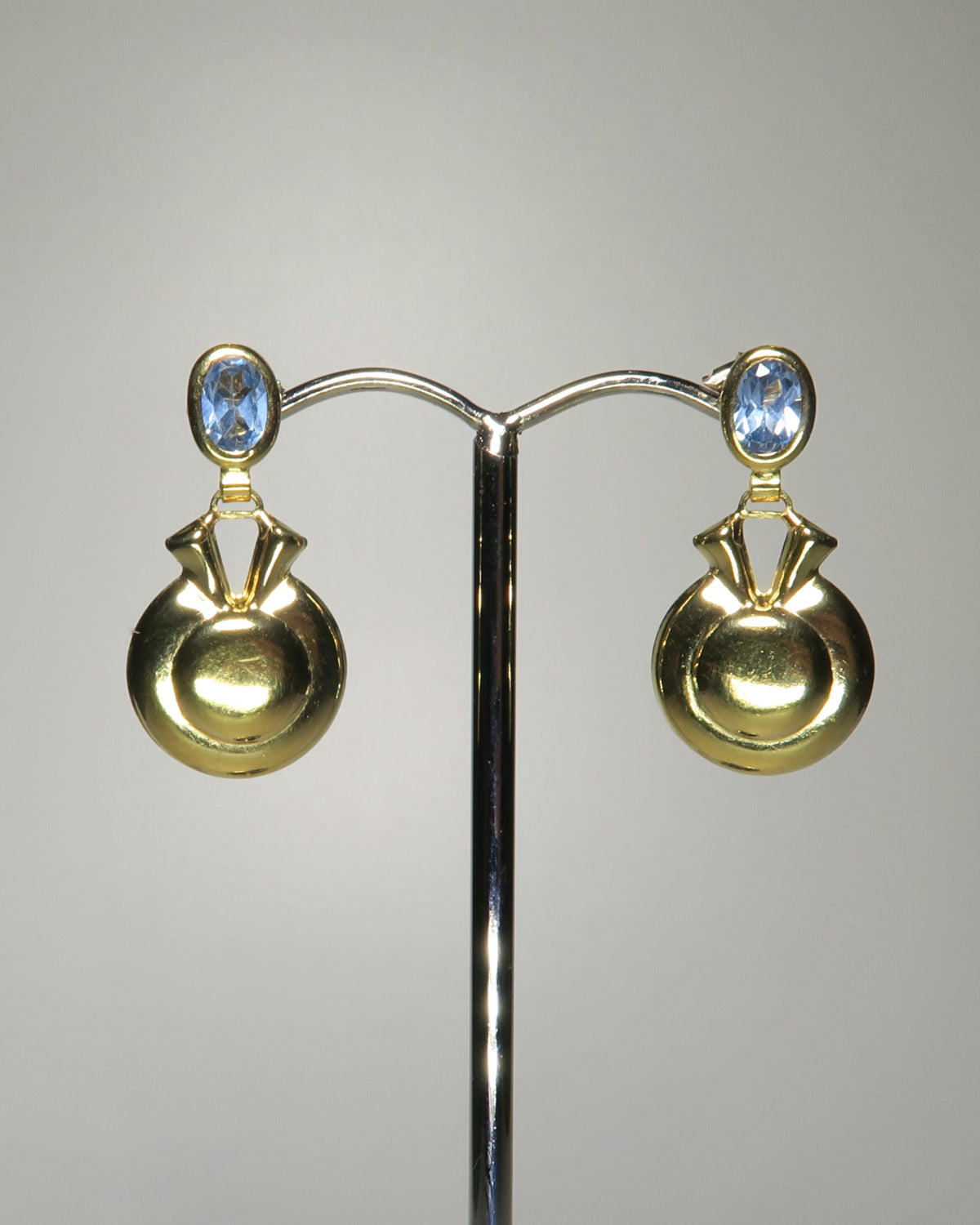 18CT GOLD ITALIAN ★888 VI DROP EARRINGS