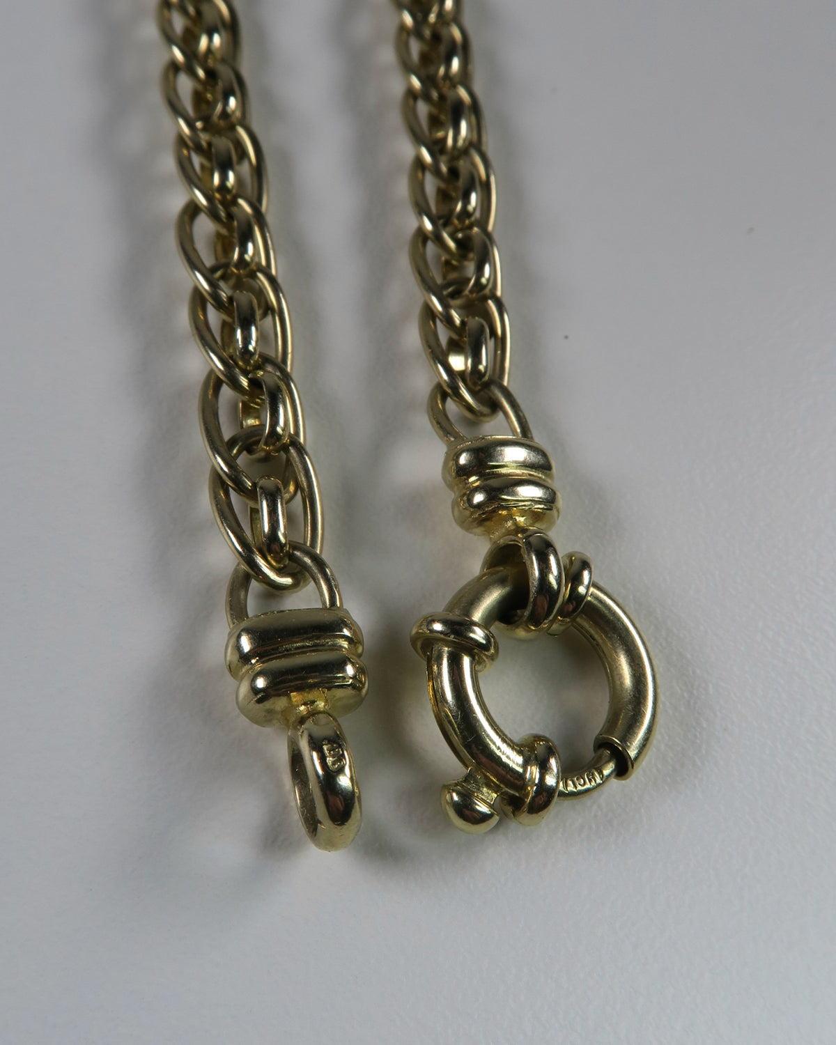 9CT GOLD FRENCH ROPE-STYLE NECKLACE WITH SPRING RING CLASP