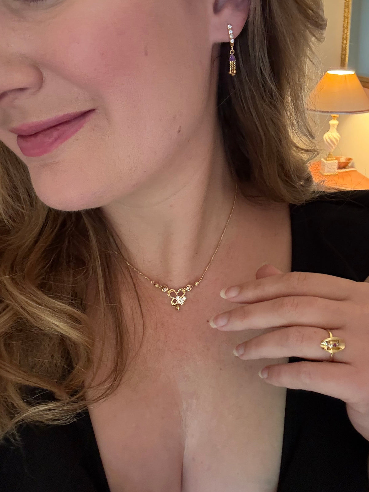 18CT GOLD VINTAGE NECKLACE