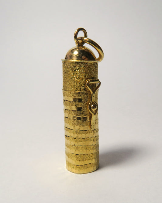 22CT GOLD ARTISAN MECHANICAL PILL PENDANT